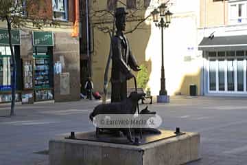 Escultura «Mendigo con perros»
