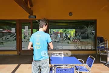 Terraza. Camping San Pedro de La Ribera