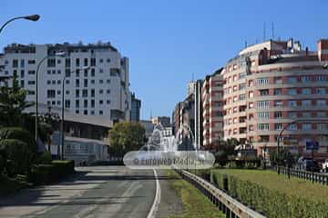 Fuente a la entrada de la autopista Y