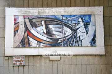 Mural «Barcas» en Candás