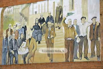 Mural «Trabajos tradicionales de Candás» en Candás