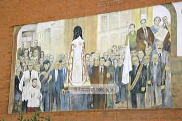 Mural «Trabajos tradicionales de Candás» en Candás