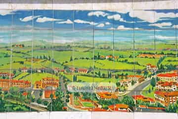Mural en Candás (parque Les Conserveres, espaldón). Mural en Candás 6