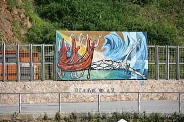 Mural «Conjuro a la mar» en Candás