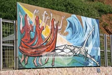 Mural «Conjuro a la mar» en Candás