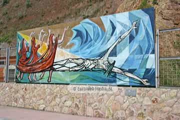 Mural «Conjuro a la mar» en Candás