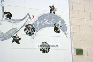 Mural «Anclados» en Candás