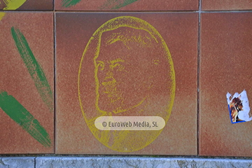 Mural «Centenario de las fiestas de El Bollo» en Avilés