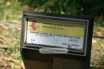 Sendero litoral de la costa este de Gijón