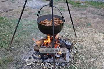 Cena medieval de los Exconxuraos de Llanera
