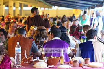 Cena medieval de los Exconxuraos de Llanera