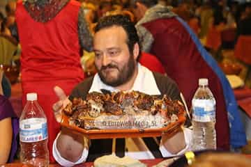 Cena medieval de los Exconxuraos de Llanera