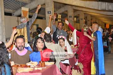 Cena medieval de los Exconxuraos de Llanera