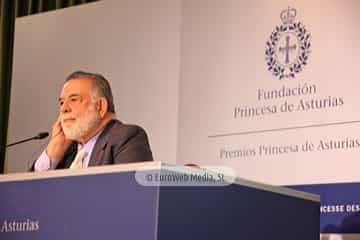 Francis Ford Coppola, Premio Princesa de Asturias de las Artes 2015