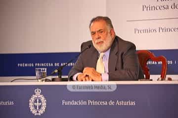 Francis Ford Coppola, Premio Princesa de Asturias de las Artes 2015