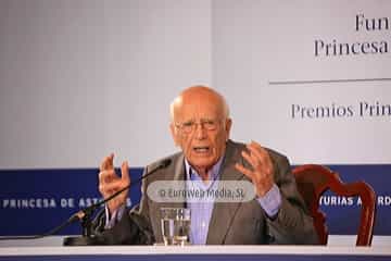 Emilio Lledó Íñigo, Premio Princesa de Asturias de Comunicación y Humanidades 2015