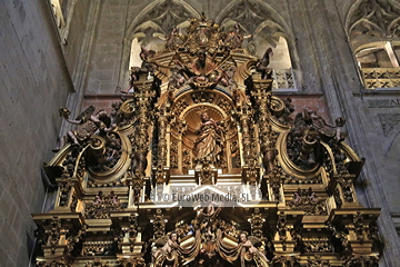 Retablo de la Inmaculada e Hidria. Retablo de la Inmaculada e Hidria en la Catedral de Oviedo