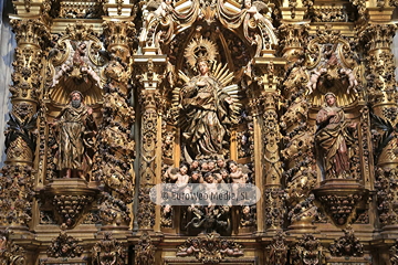 Retablo de la Inmaculada e Hidria. Retablo de la Inmaculada e Hidria en la Catedral de Oviedo