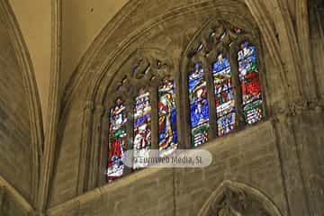 Vidrieras de la Catedral de Oviedo. Vidrieras en la Catedral de Oviedo
