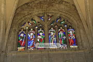 Vidrieras de la Catedral de Oviedo. Vidrieras en la Catedral de Oviedo