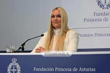Lindsey Vonn, Premio Princesa de Asturias de los Deportes 2019