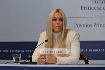 Lindsey Vonn, Premio Princesa de Asturias de los Deportes 2019