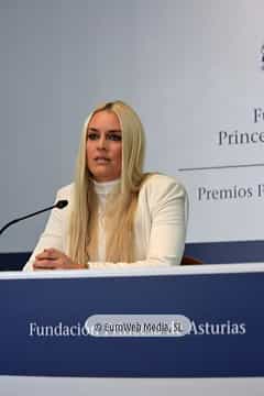 Lindsey Vonn, Premio Princesa de Asturias de los Deportes 2019