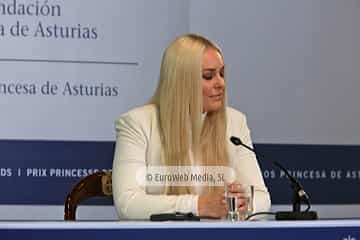 Lindsey Vonn, Premio Princesa de Asturias de los Deportes 2019